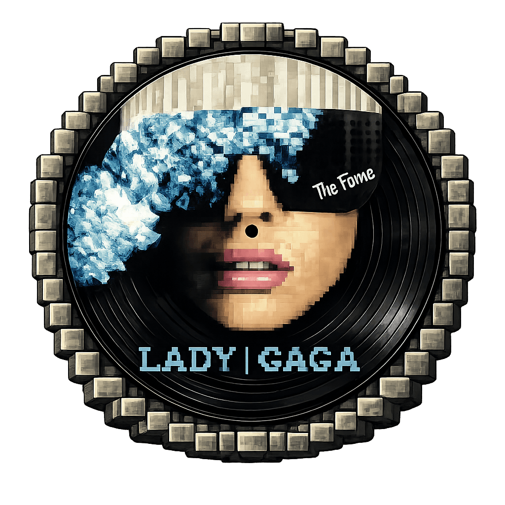 Пиксельная пластинка Lady Gaga